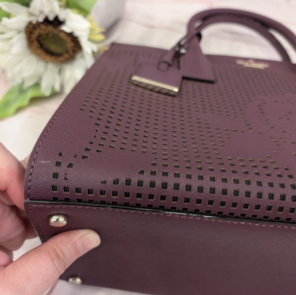 SALE EUC Kate Spade Cameron Street Perforated Candace Satchel - Picture 9 of 15